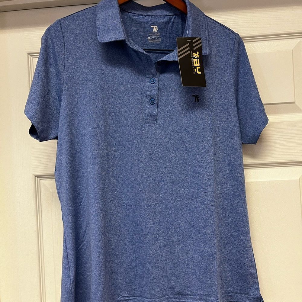 TBY Travels Together With You Blue Mens Polo Shirt sz 2XL NWT